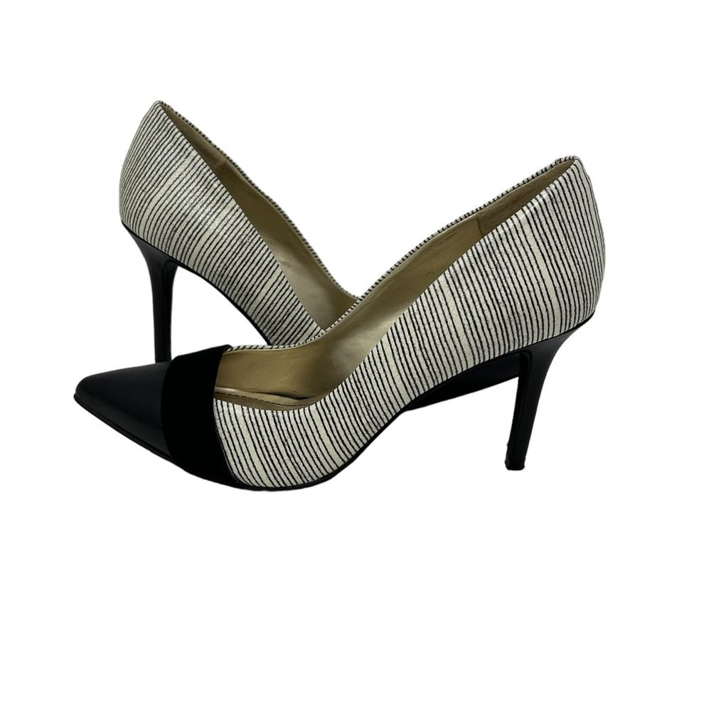 Audrey Brooke black and white heels/pumps size 7.5